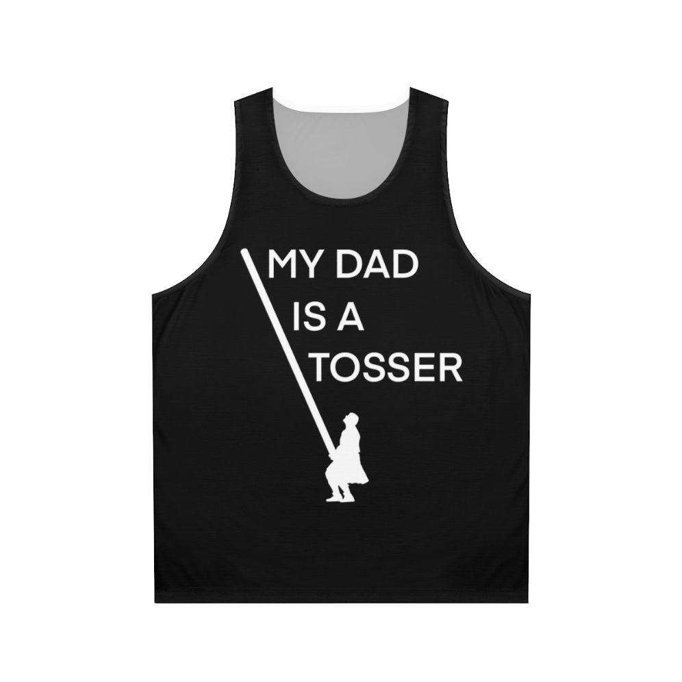 Unisex "My Dad's A Tosser" Caber Toss Tank Top
