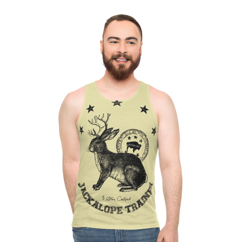 Unisex tank top with mythical creature wildlife print