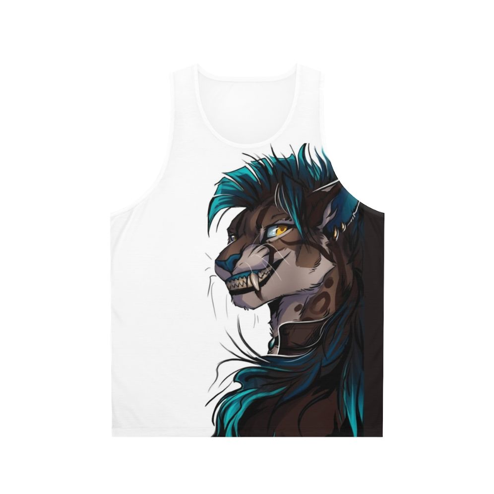 Unisex Naerys Smile Caracal Furry Tank Top