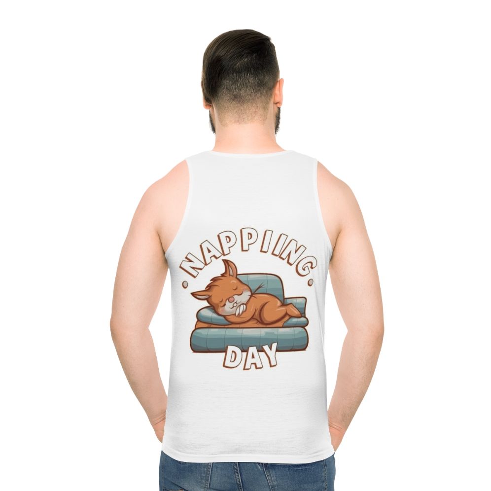 Unisex napping day tank top