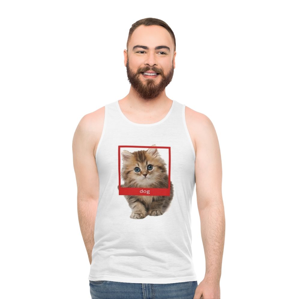 Unisex tank top with neural network design