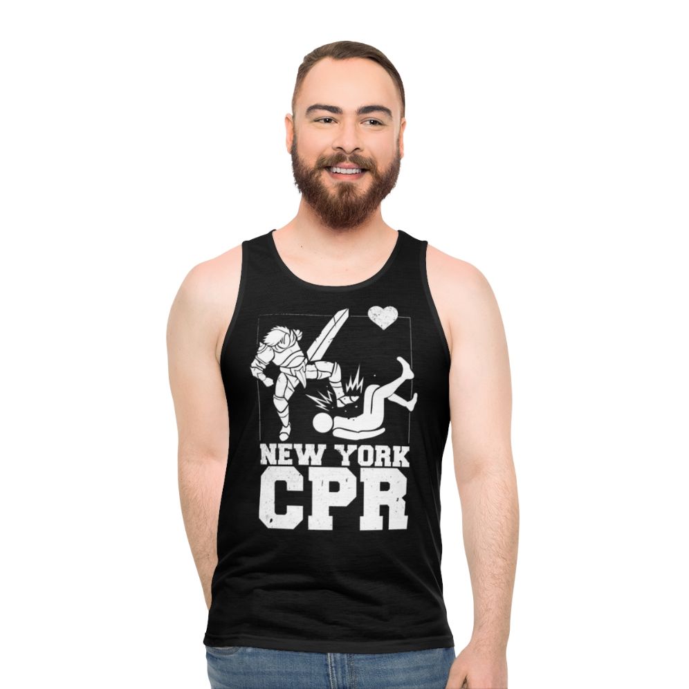 Unisex New York City CPR Black Tank Top