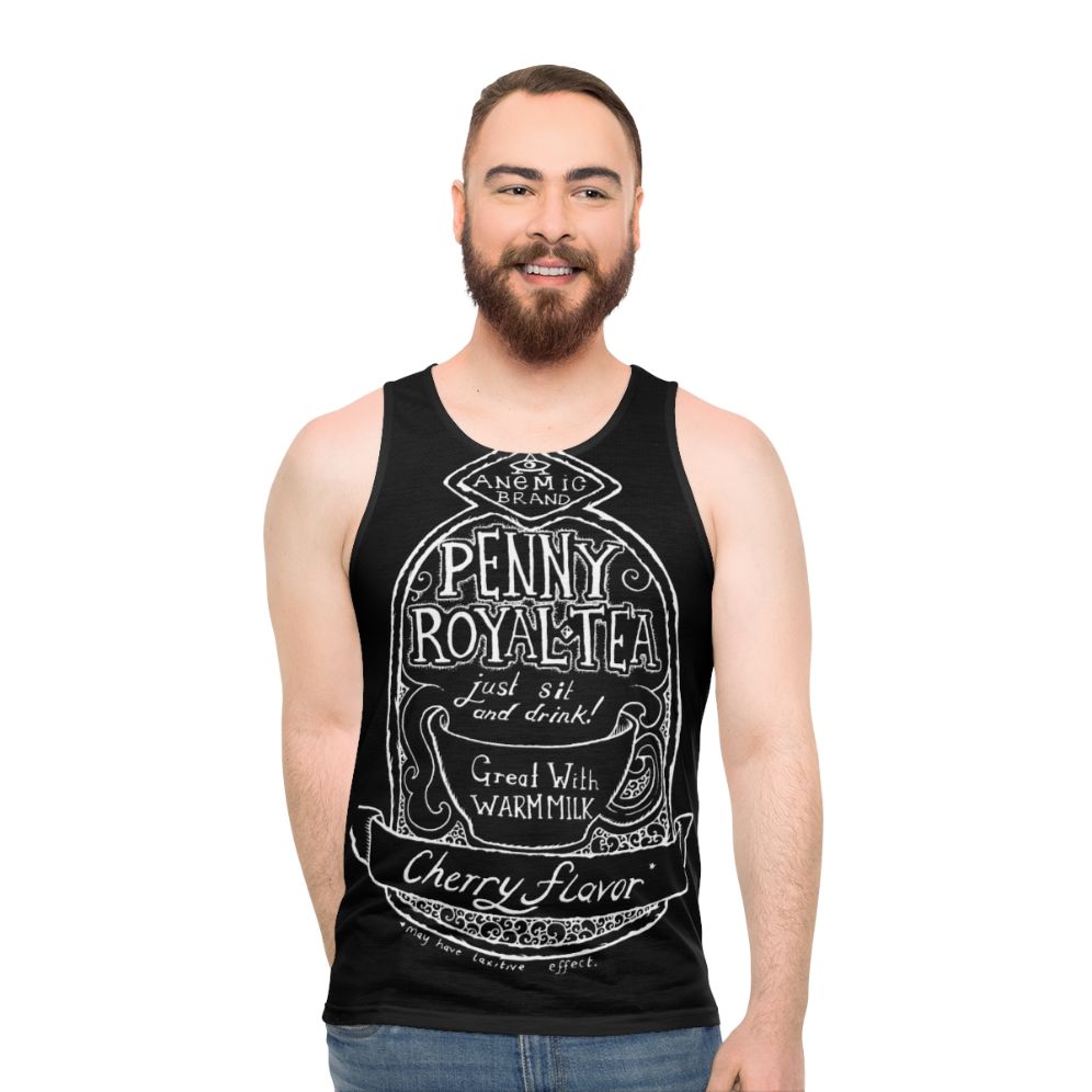 Unisex Nirvana-inspired grunge tank top with hand-lettered lyrics