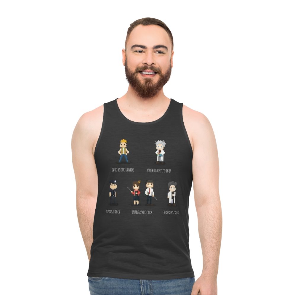 Unisex occupation impression tank top