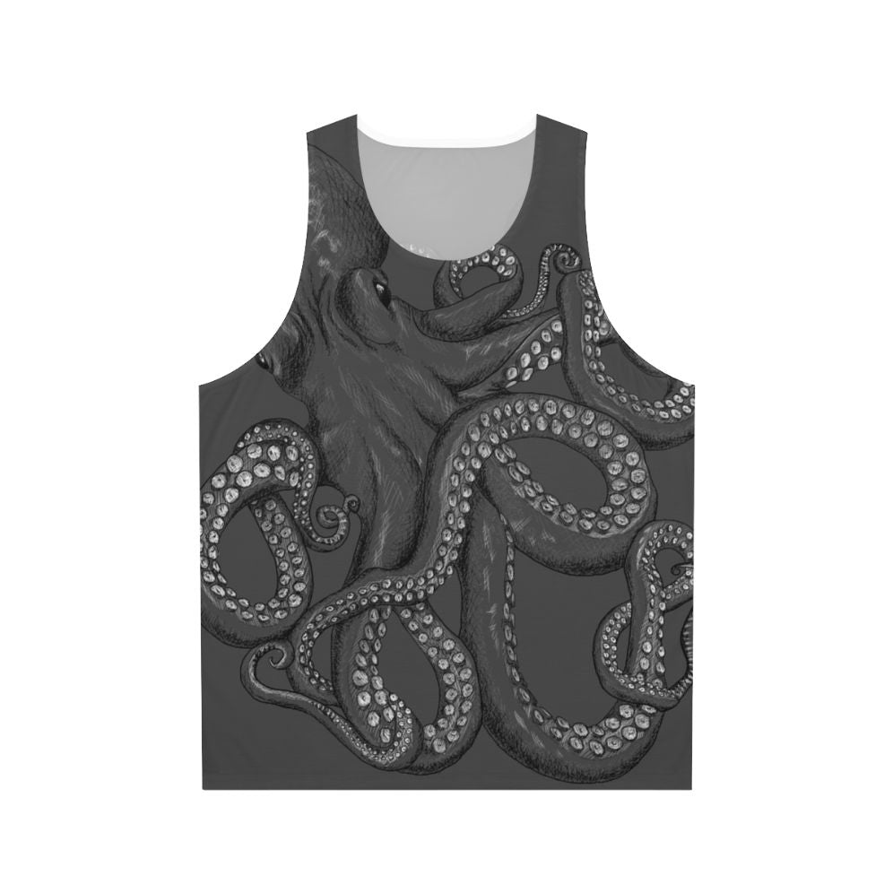 Unisex octopus art tank top