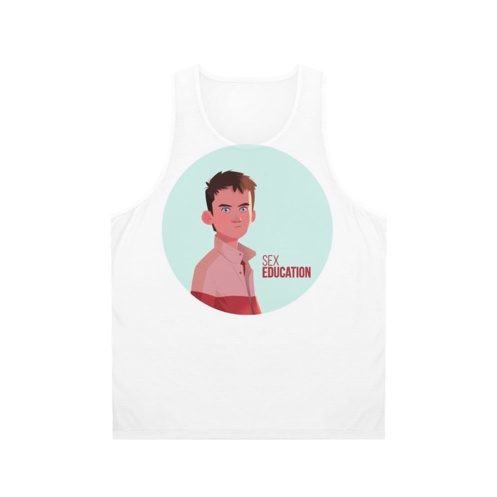 Unisex tank top with "Otis from Sex Education" design