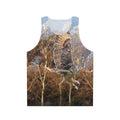Unisex tank top with an Eurasian eagle owl design
