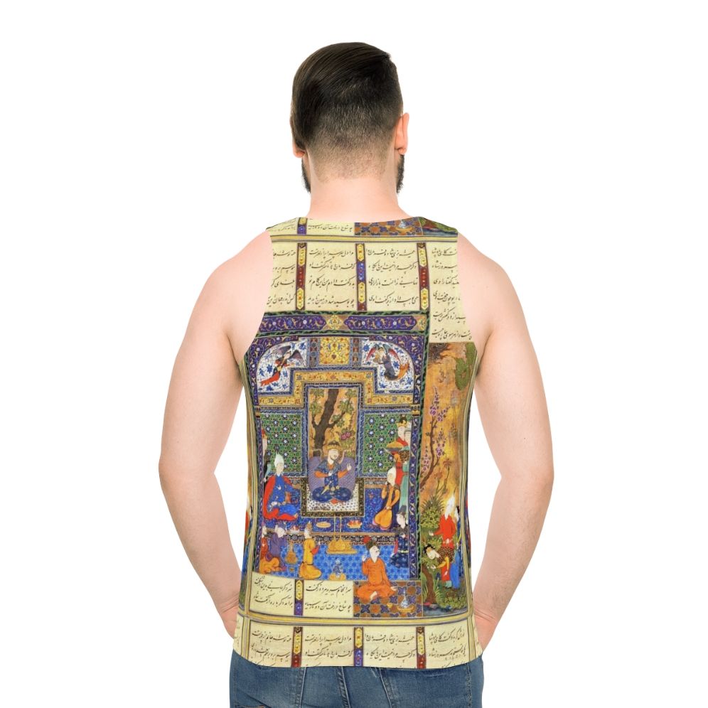 Unisex tank top with Persian calligraphy design
