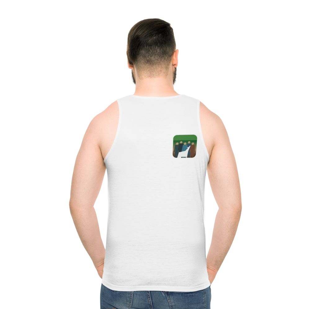 Unisex tank top with 'Pet Sounds' inspired design