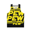 Unisex 'Pew Pew Pew' space battle tank top