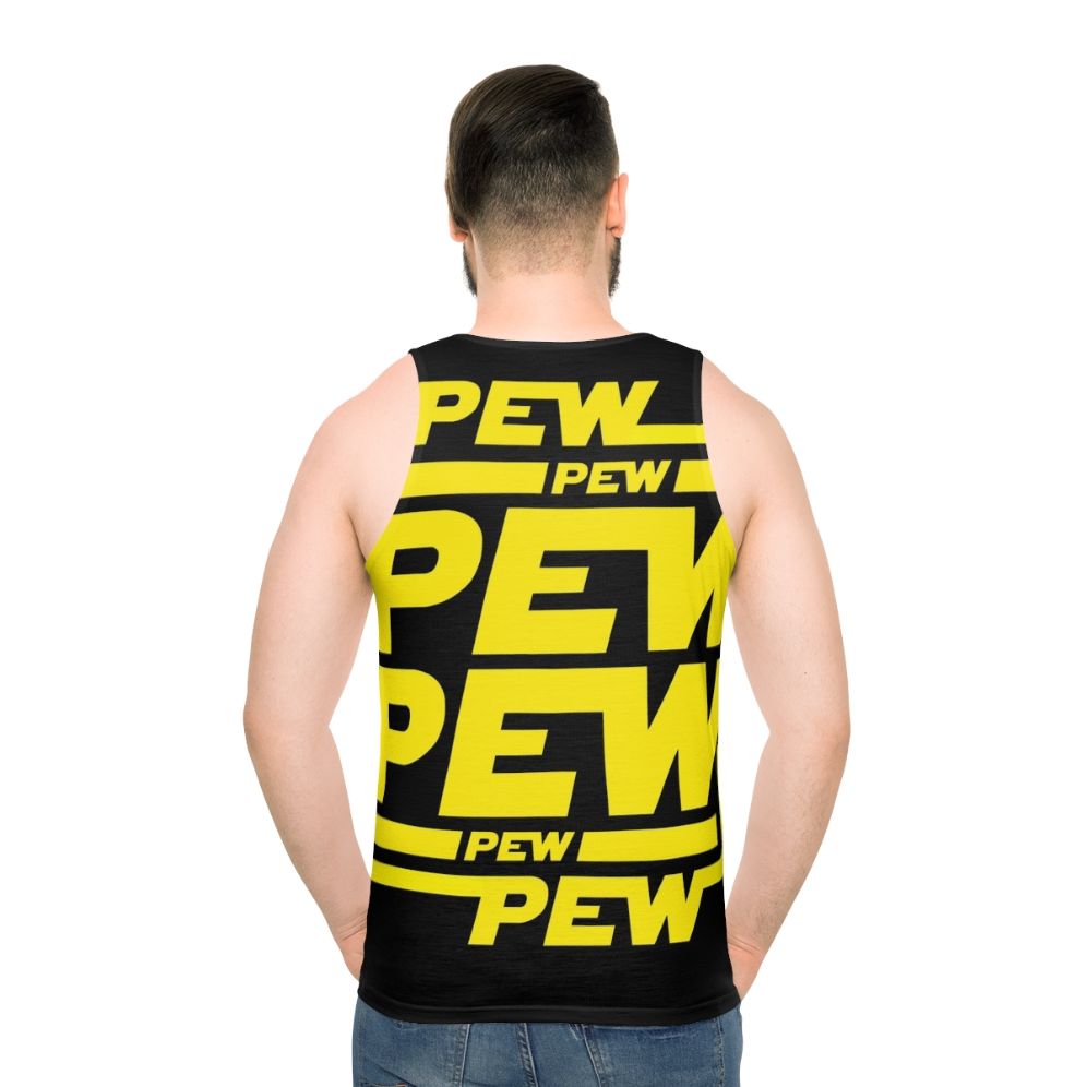 Unisex 'Pew Pew Pew' space battle tank top