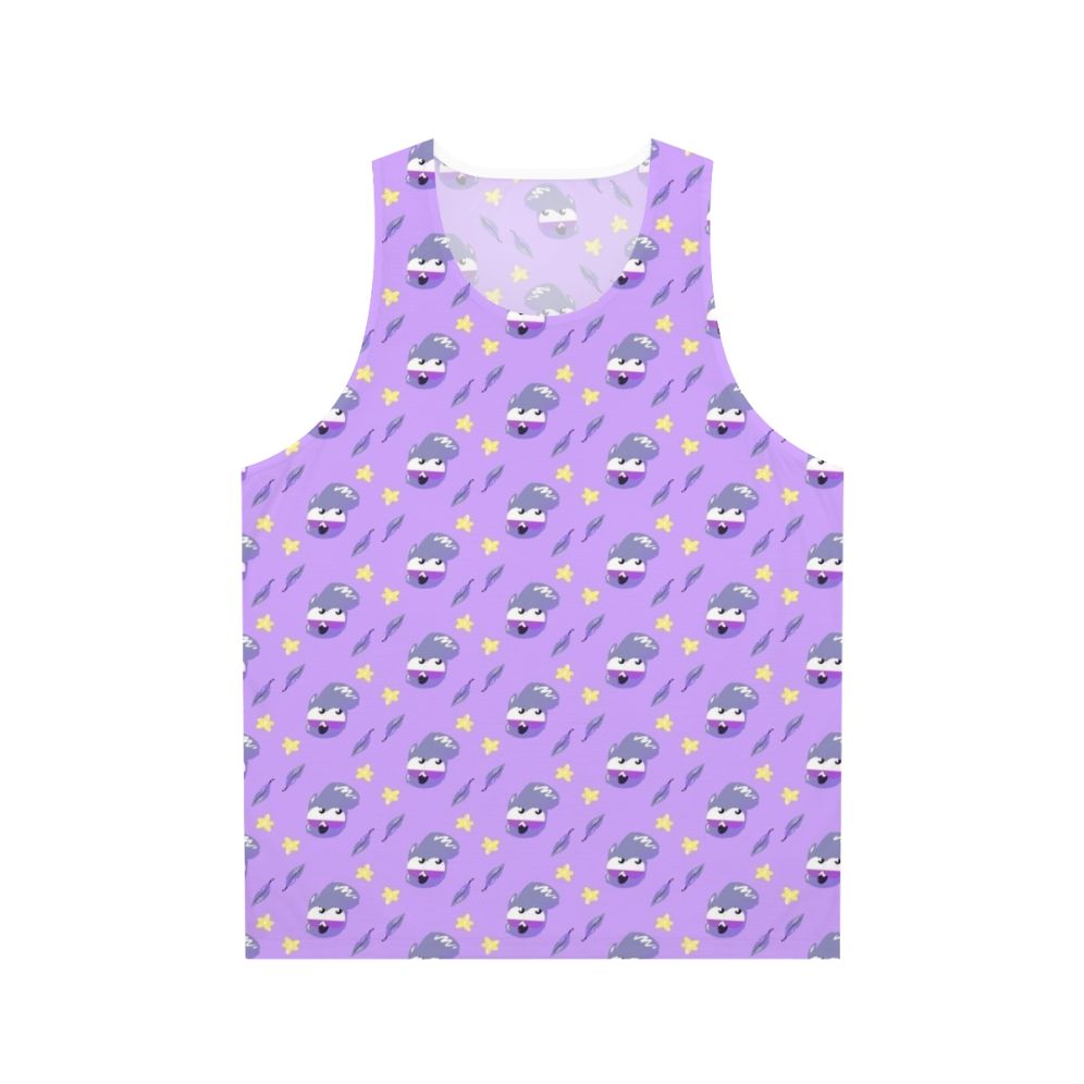 Unisex tank top with a cute pigeon mascot design