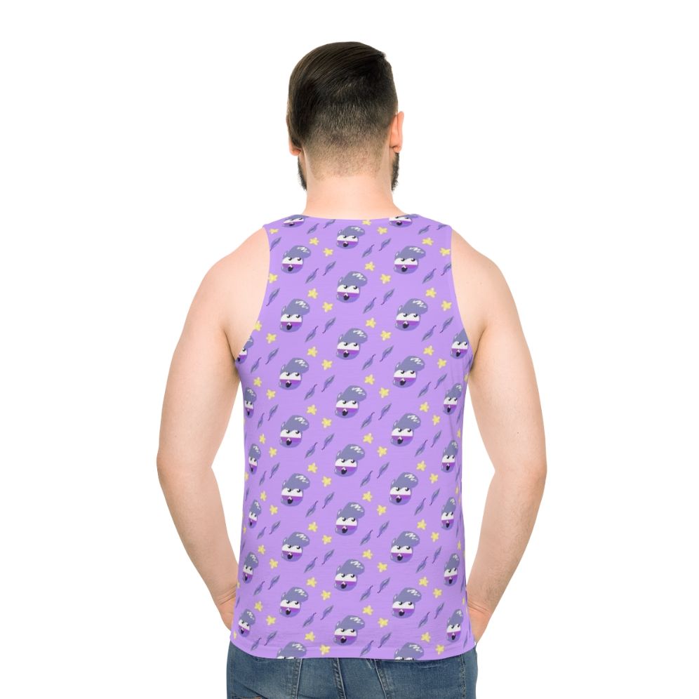 Unisex tank top with a cute pigeon mascot design