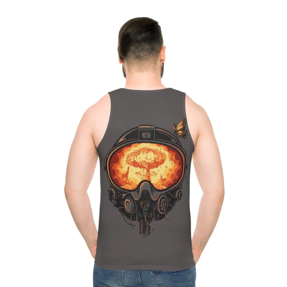Unisex pilot butterfly graphic tank top