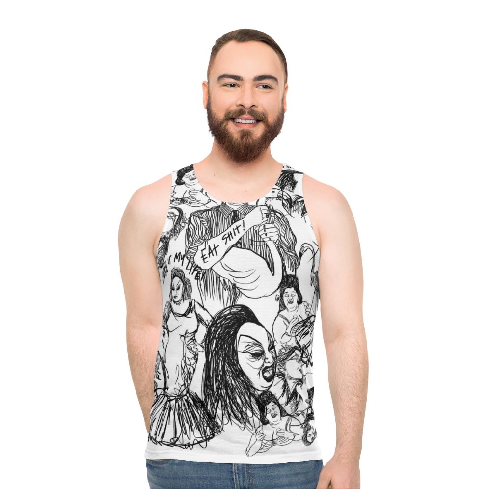Unisex Pink Flamingos Tank Top