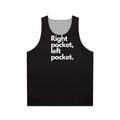 Unisex pocket tank top for bookkeepers and accountants