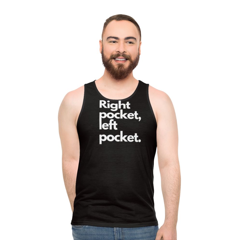 Unisex pocket tank top for bookkeepers and accountants