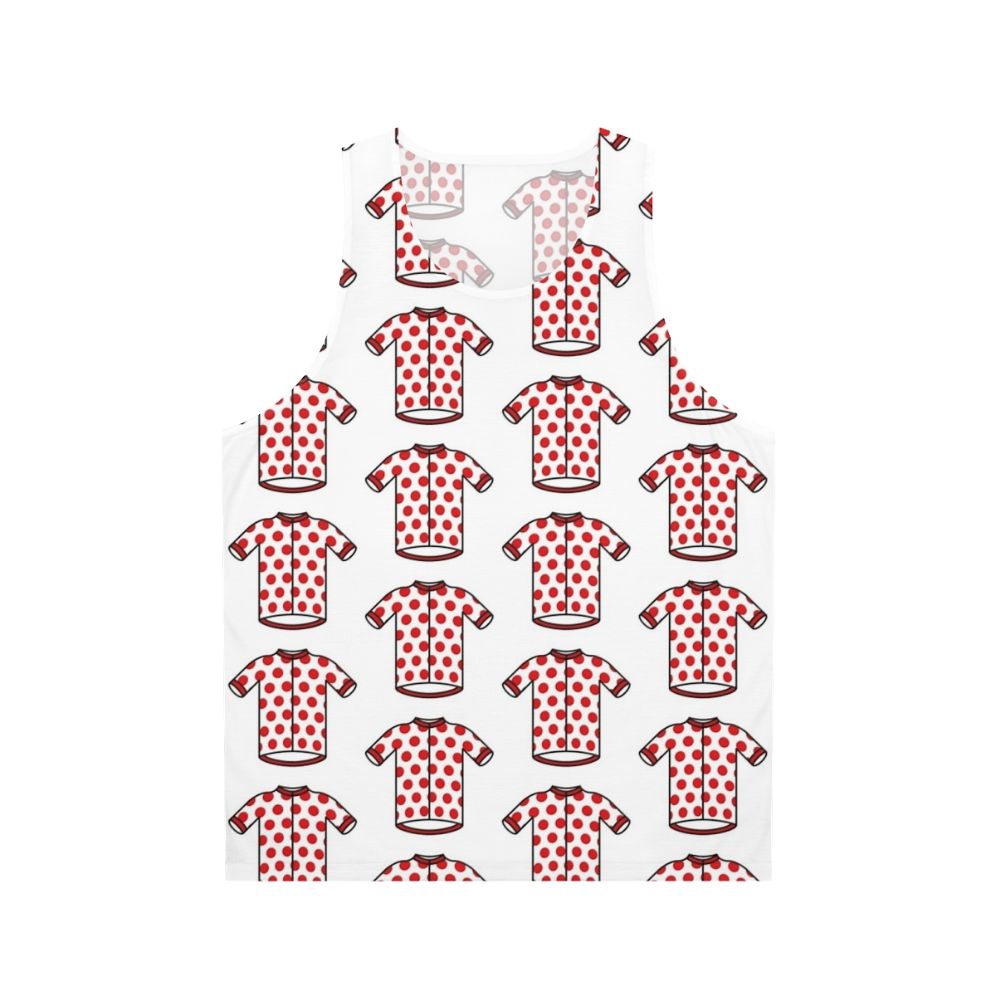Unisex polka dot cycling jersey
