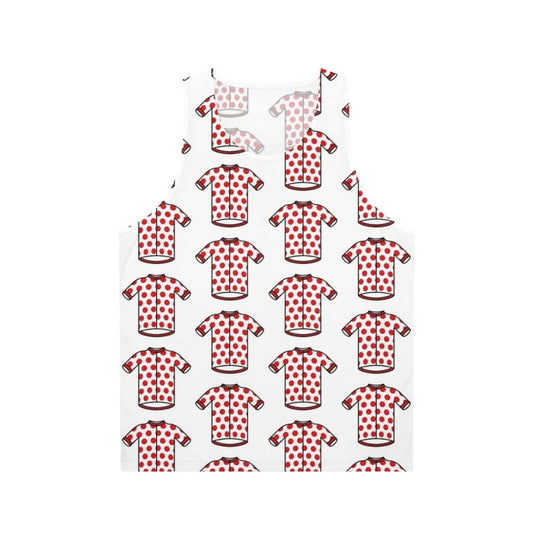 Unisex polka dot cycling jersey