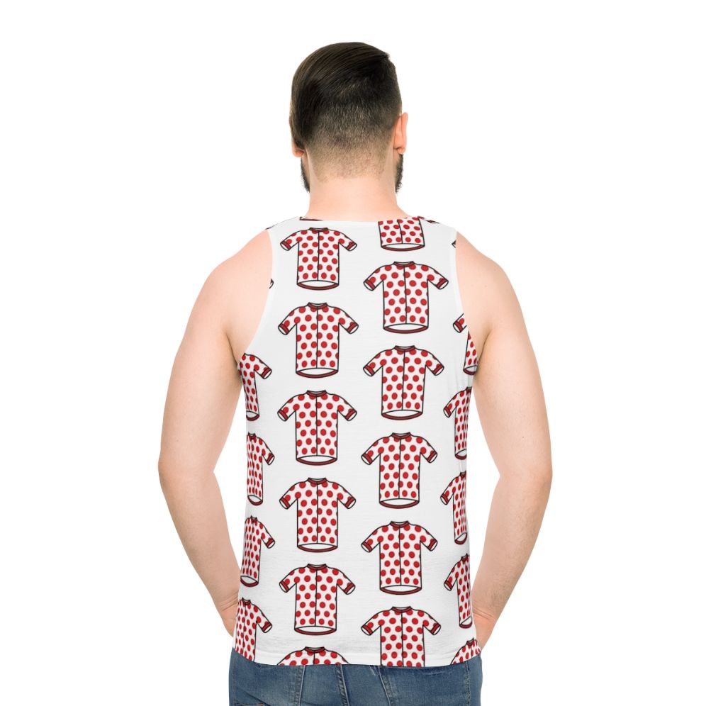 Unisex polka dot cycling jersey