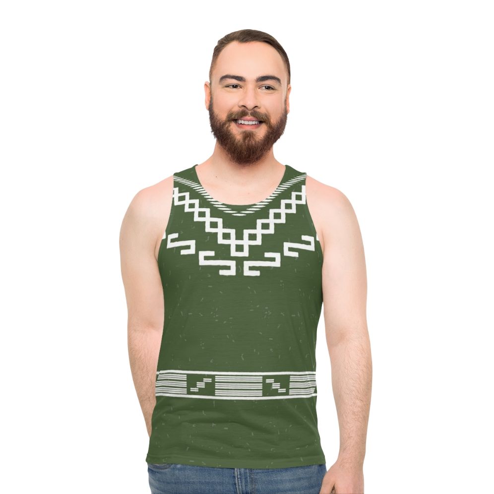 Unisex Poncho Tank Top - Spaghetti Western Style