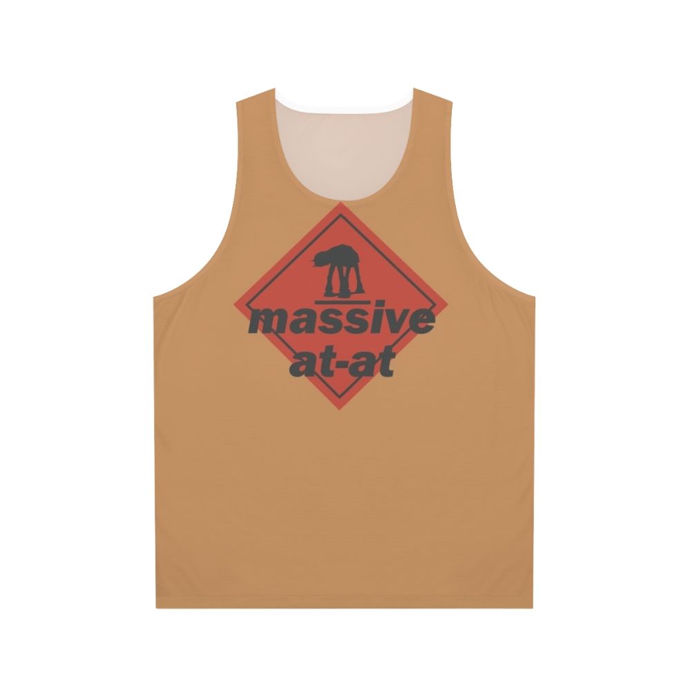 Unisex pop art vinyl record mashup tank top
