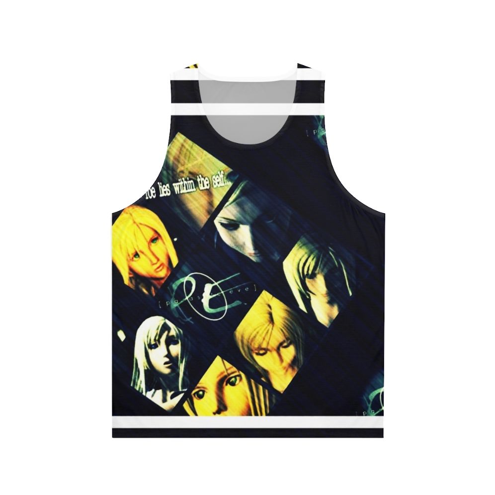 Unisex pop culture tank top featuring video game graphics
