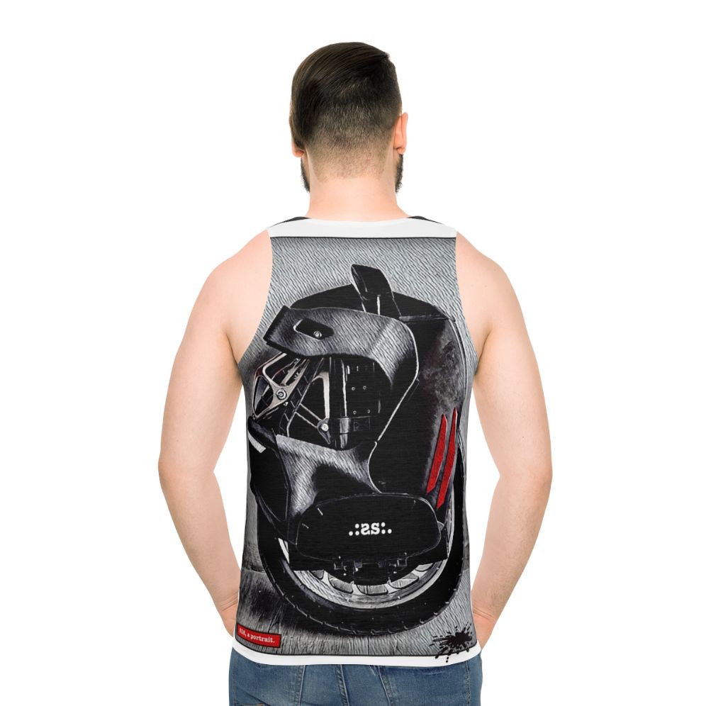 Unisex portrait design tank top