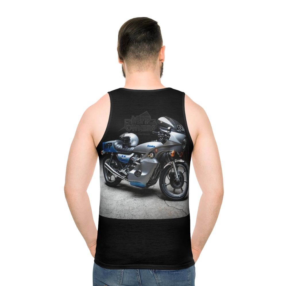 Unisex post-apocalyptic tank top featuring Mfpoc Goose Kwaka design