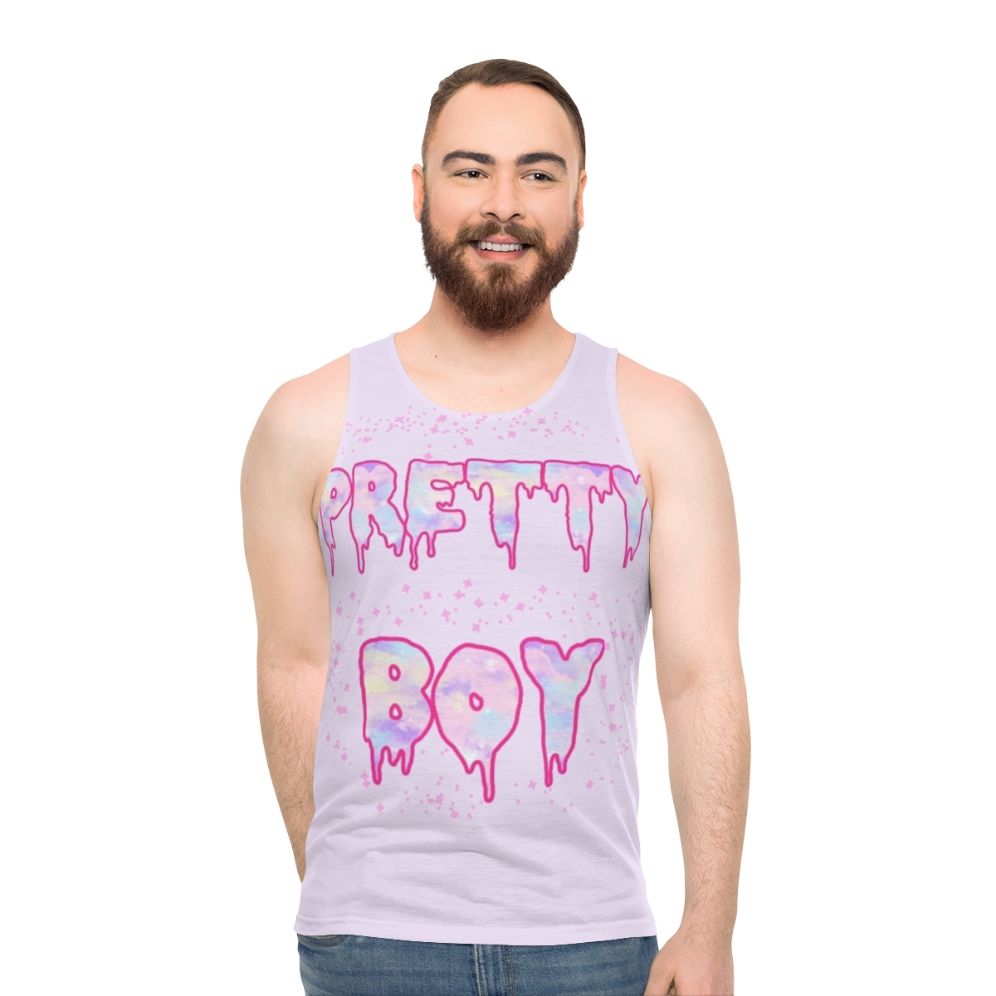 Unisex 'Pretty Boy' gender neutral tank top for the LGBTQ+ community