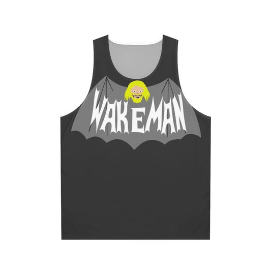 Unisex progressive rock tank top featuring Rick Wakeman of the band Yes