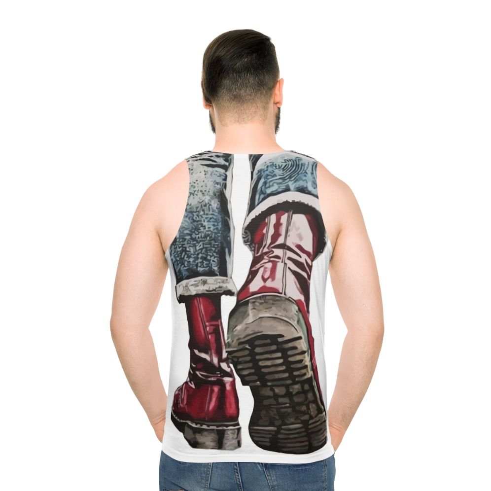 Unisex punk rock and reggae inspired tank top
