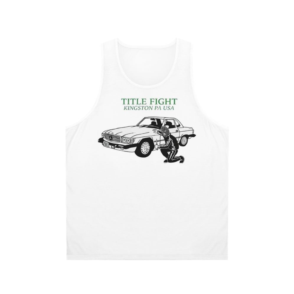Unisex Punk Rock Tank Top with Rob The Car Band Logo