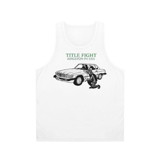 Unisex Punk Rock Tank Top with Rob The Car Band Logo
