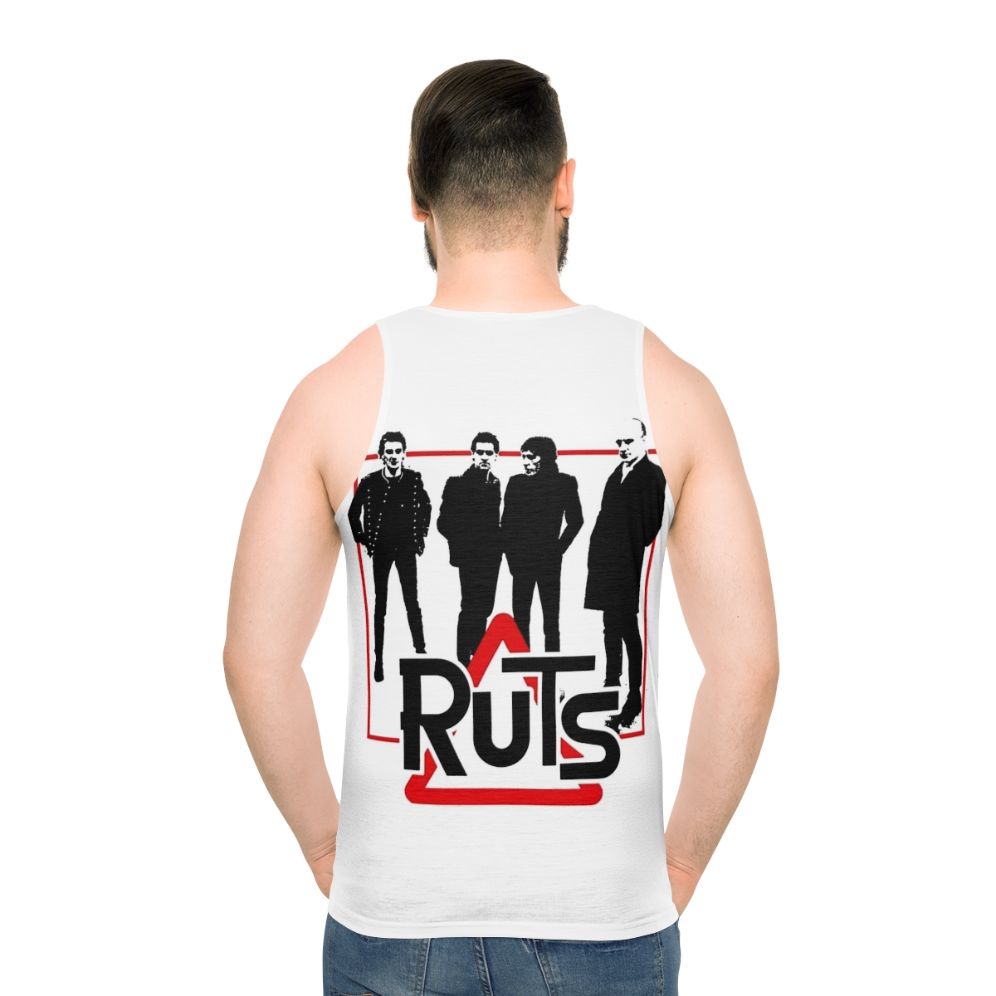 Unisex punk rock tank top featuring The Ruts band logo