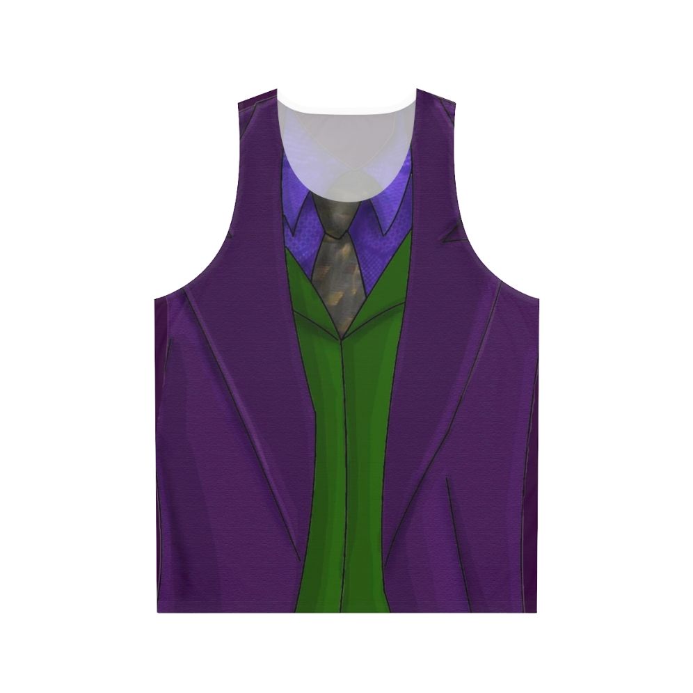 Unisex Purple Joker Cosplay Tank Top