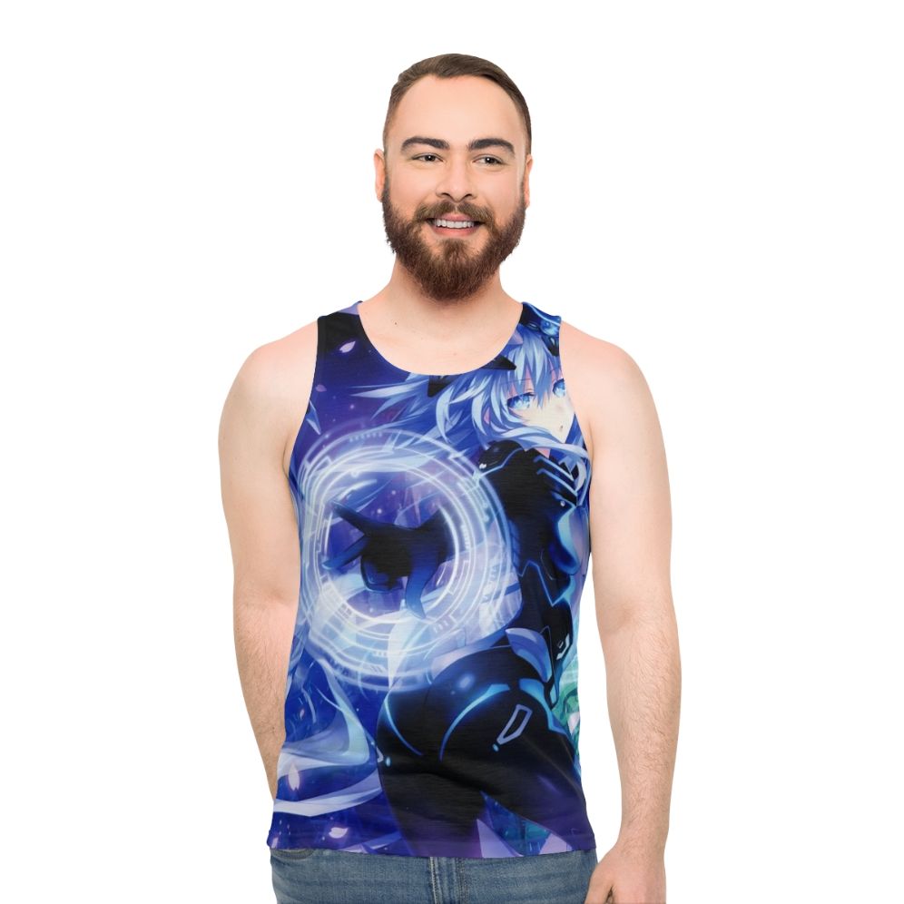 Unisex purple minimalist tank top