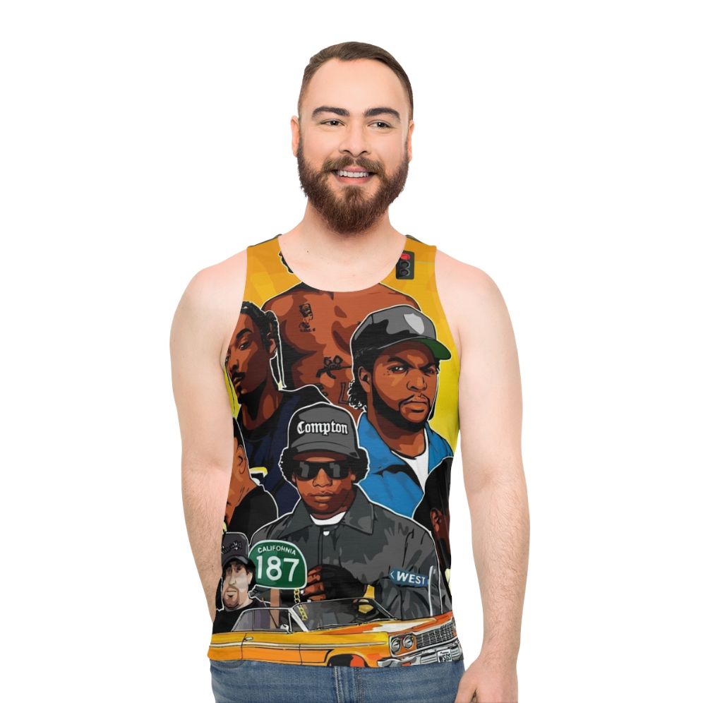 Unisex rap music tank top