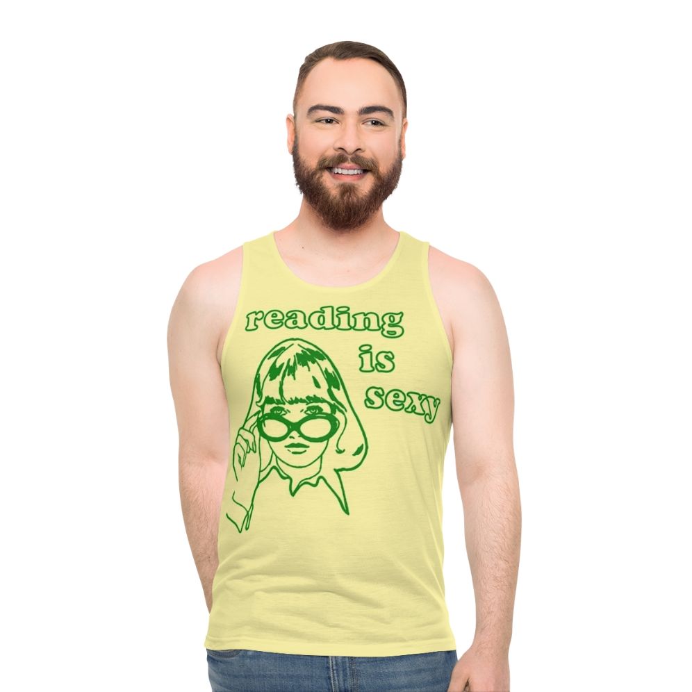 Unisex reading is sexy rory tank top
