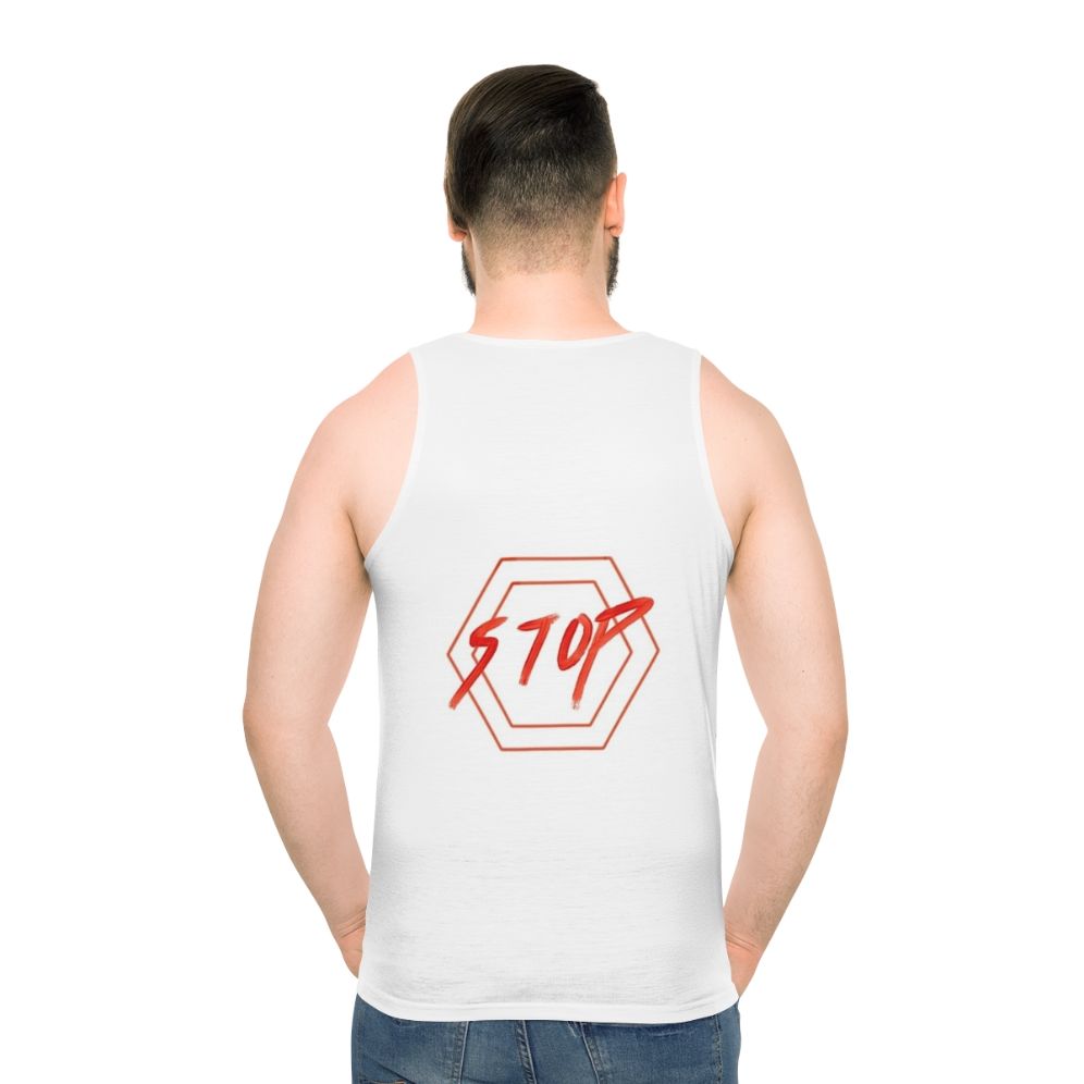 Unisex Red Stop Sign Tank Top