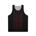 Unisex red vector no more heroes video game tank top