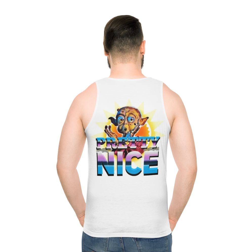 Unisex retro 1980s sci-fi inspired dance party tank top