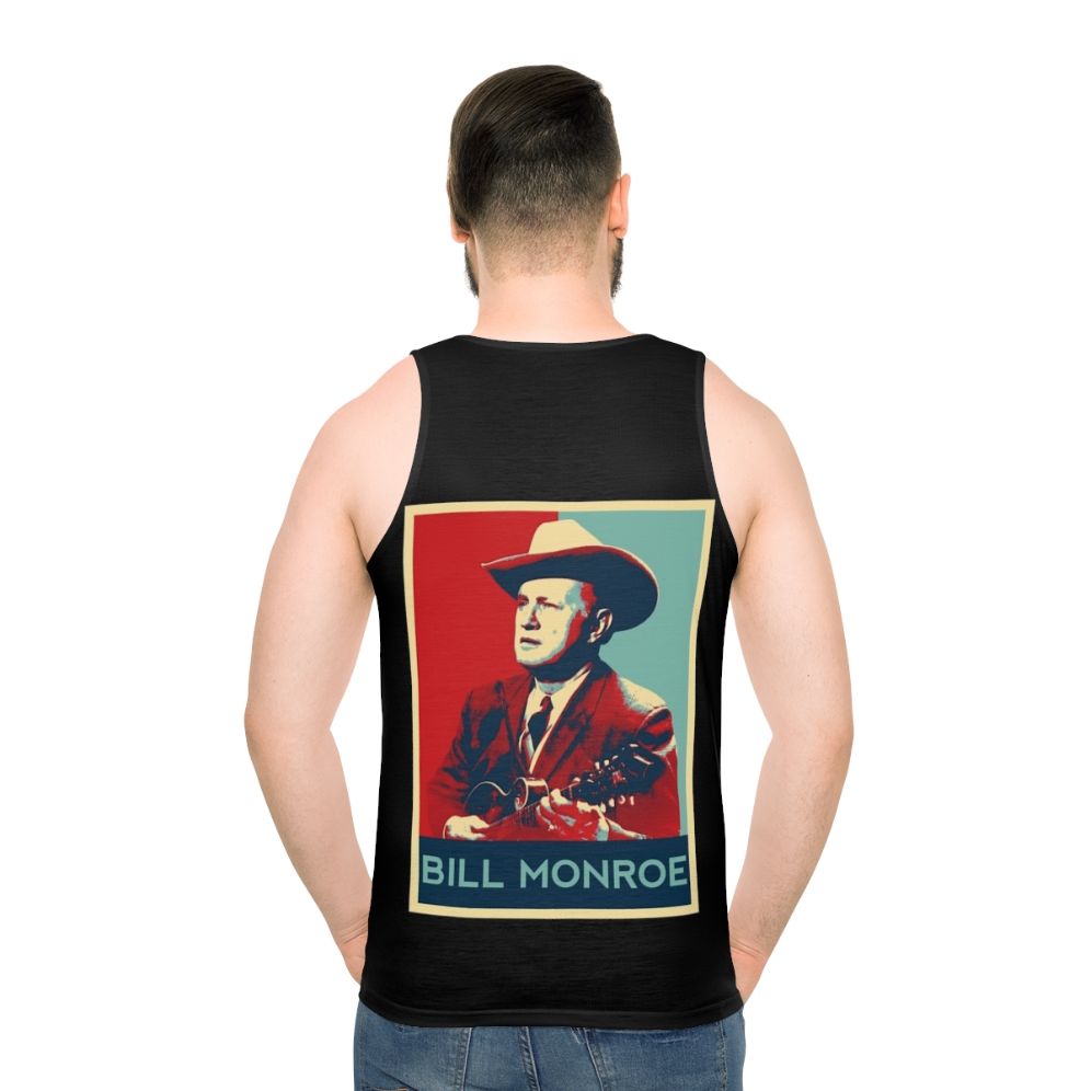 Unisex retro tank top with bluegrass music design
