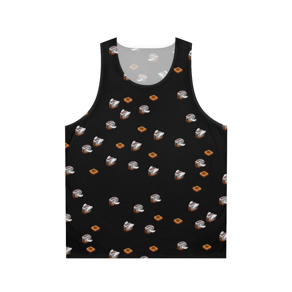 Unisex retro 'flying toasters' tank top for macintosh enthusiasts