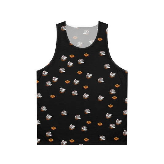 Unisex retro 'flying toasters' tank top for macintosh enthusiasts