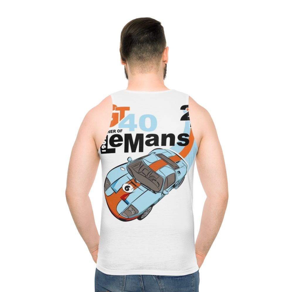 Unisex retro Ford GT40 racing tank top