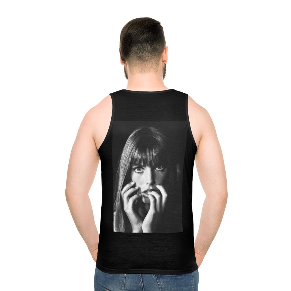 Unisex Retro French Tank Top with Iconic Music Portrait Design