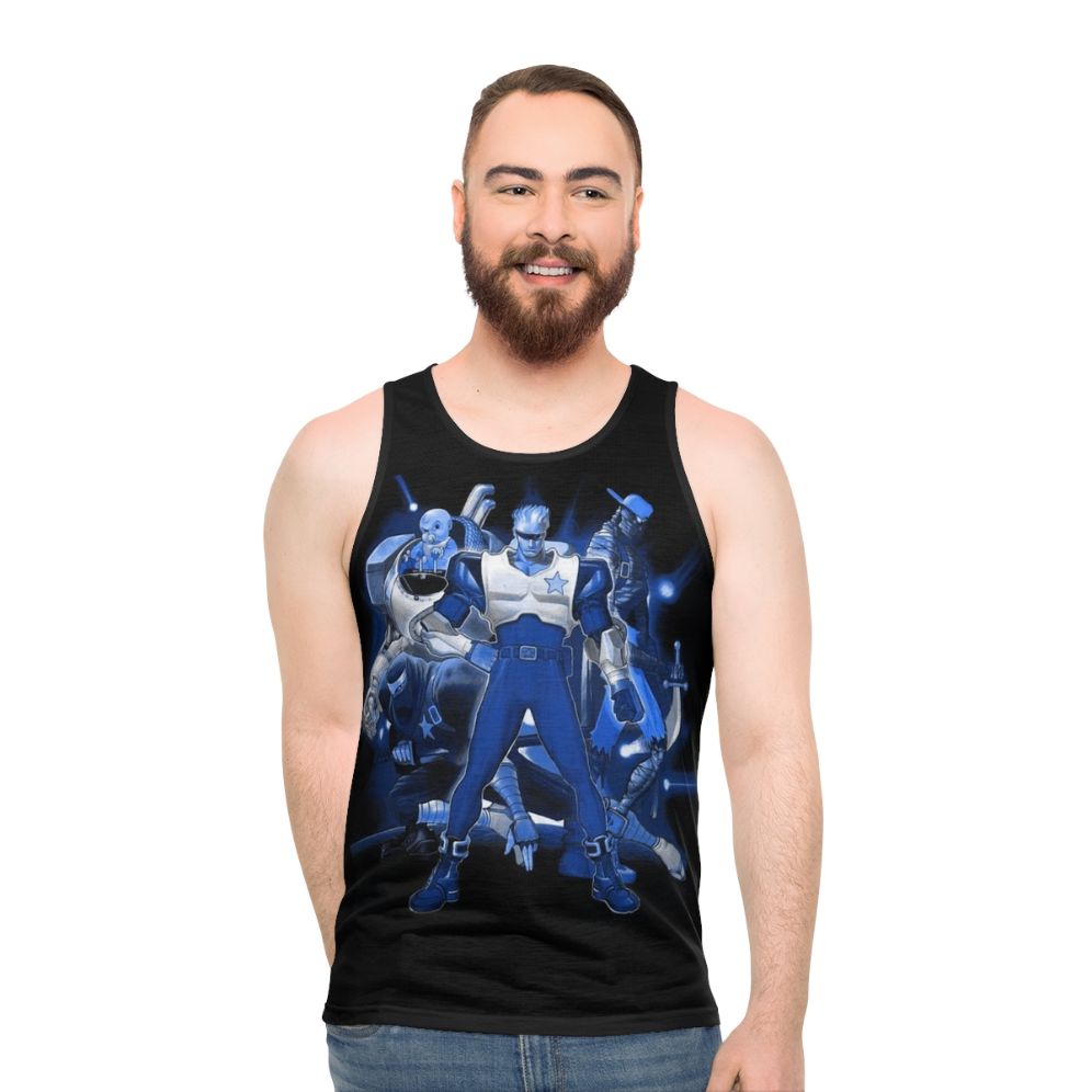 Unisex Retro Gaming Cap Commando Tank Top