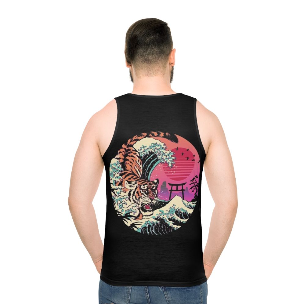 Unisex Retro Rad Tiger Wave Tank Top