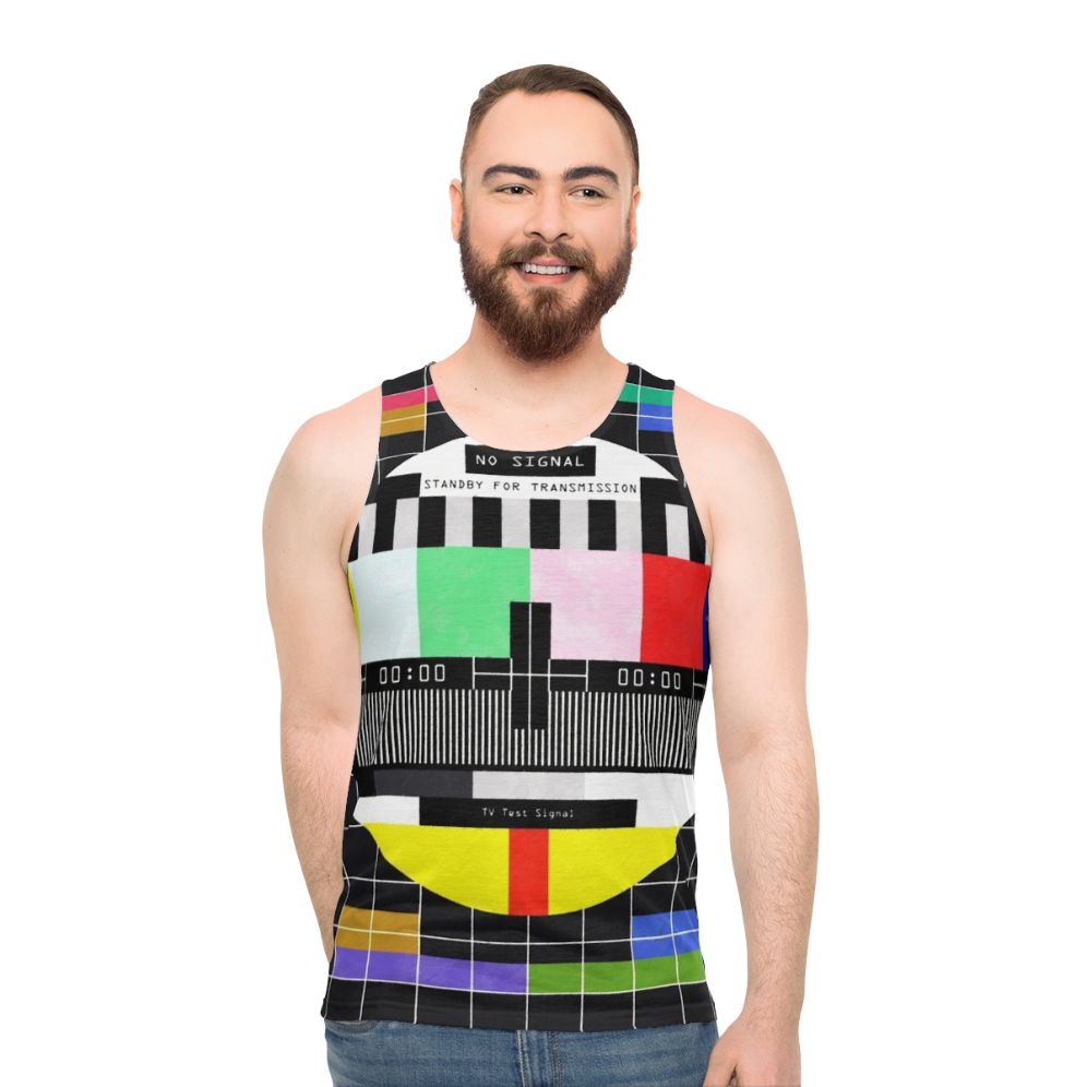 Unisex retro transmission graphic tank top